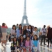 group girls Eiffel